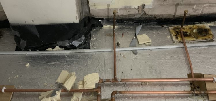 First fix piping almost done First fix piping almost done
