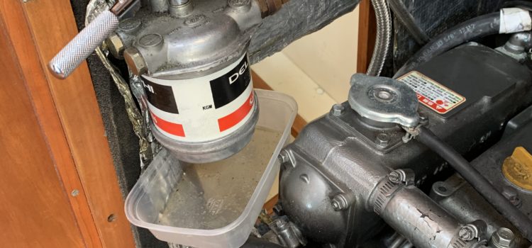 Engine maintenance – new filter Engine maintenance – new filter