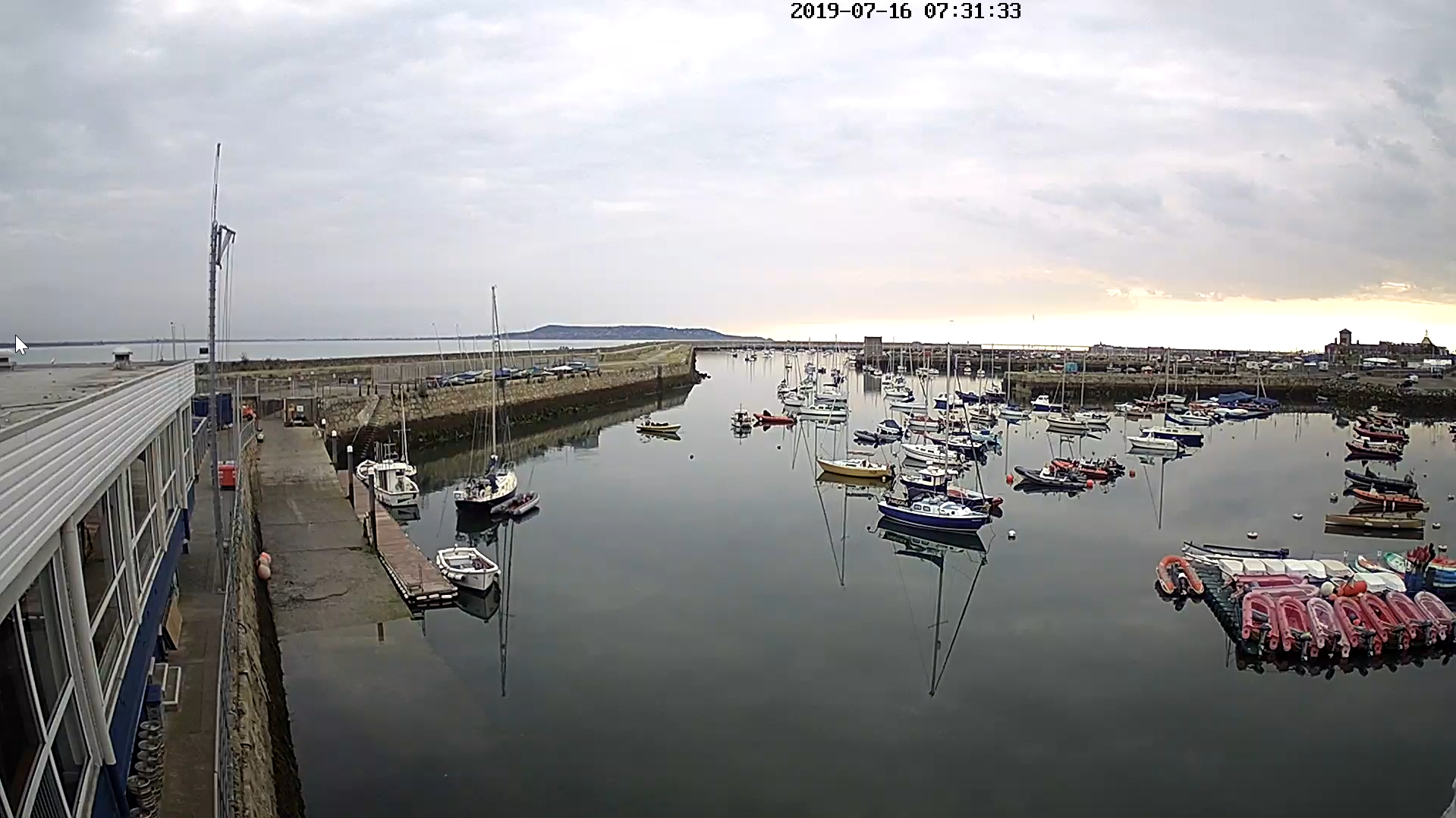 Reversing on to the pontoon