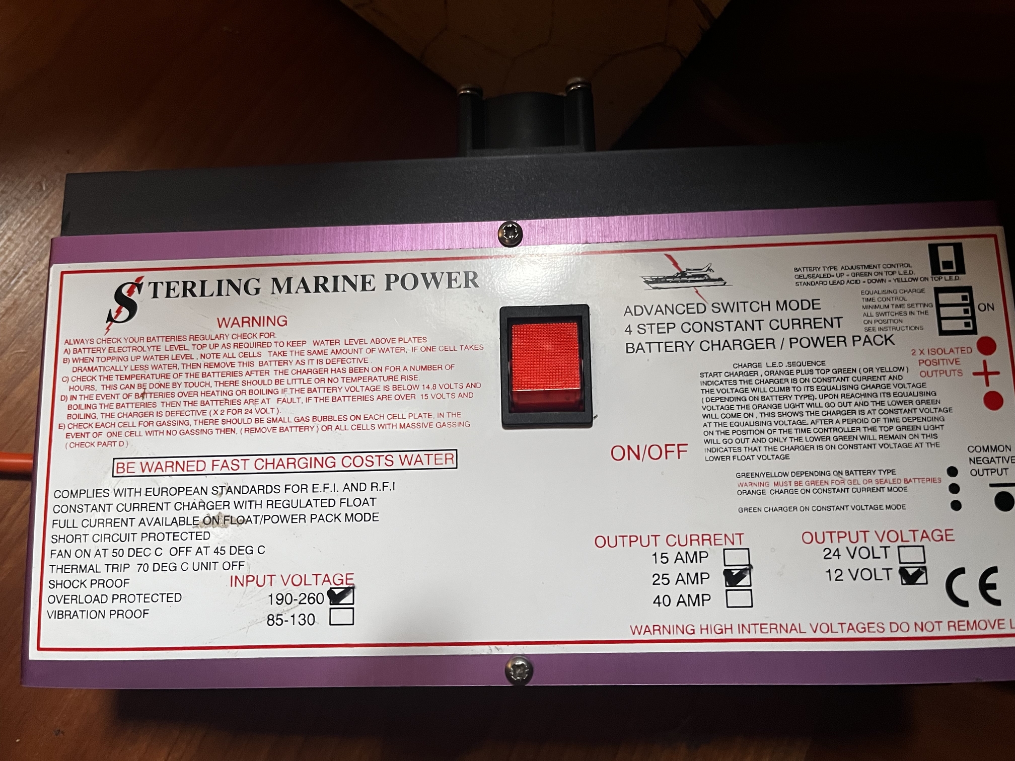 Battery charging changes
