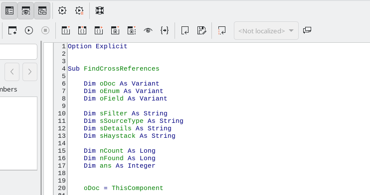 Finding cross-references in LibreOffice Writer